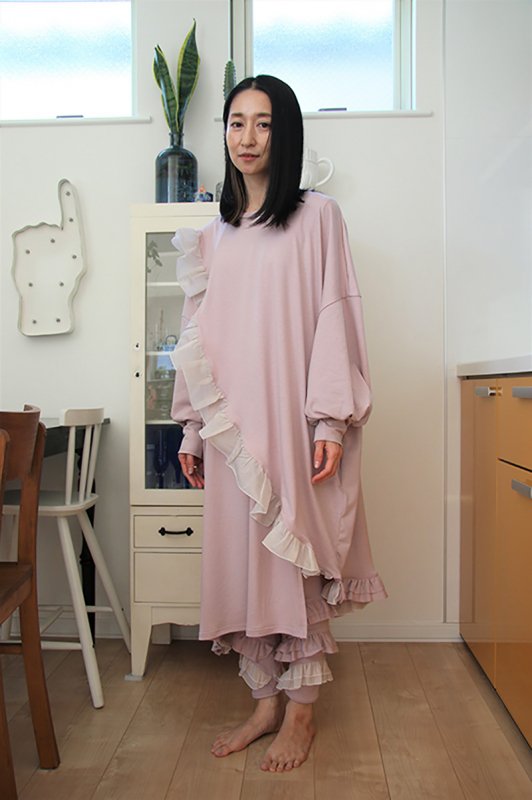 リラックスフリルTシャツ