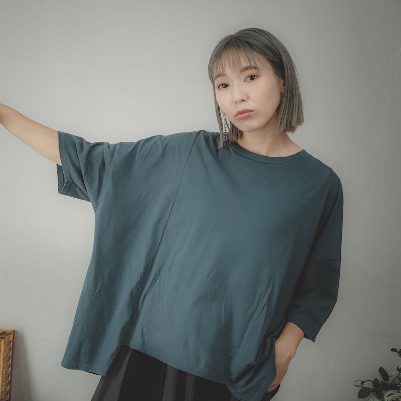 ソフト変形四角Tシャツ/0（145~155）・1（Free）