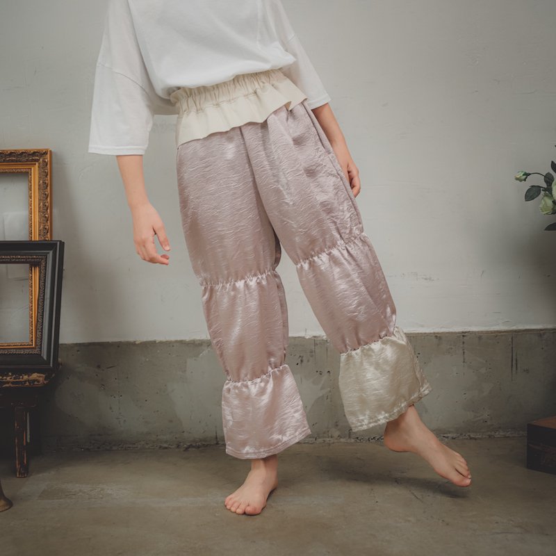 サテンティアードパンツ/SS・S・M