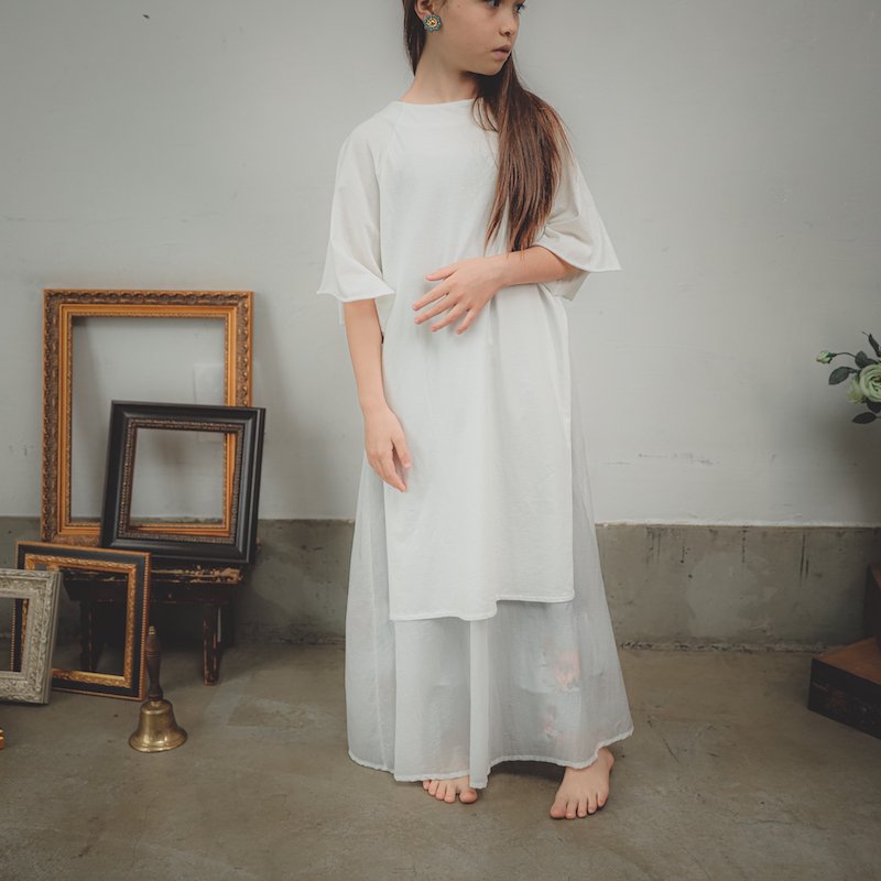 クロスワッシャーソフトワンピース/SS・S・M